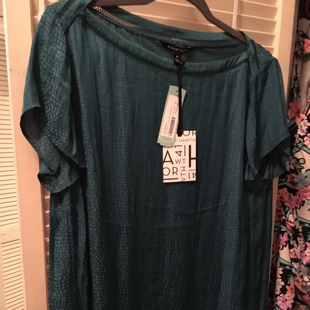 41 Hawthorn Jerri Lace Detail Textured Blouse